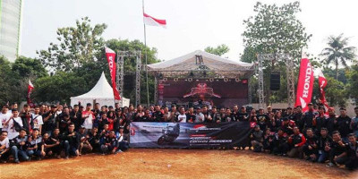 Komunitas Motor Scoopy Gelar Jamnas di Ragunan