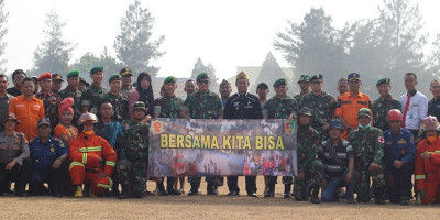 Jajaran Divisi Infanteri 1 Kostrad Gelar Latihan Penanggulangan Bencana Alam