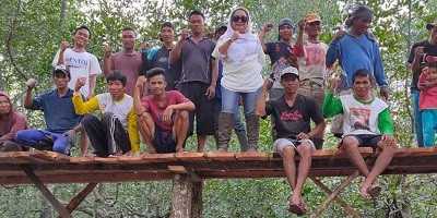 Gotong Royong Warga Pesisir Tanjungpunai Hasilkan Wisata Mangrove