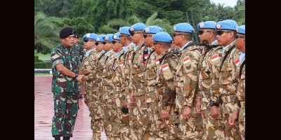 Pasukan Garuda Emban Misi Negara di Kongo 