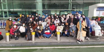 Akhirnya, 243 WNI dari Wuhan Tiba di Indonesia