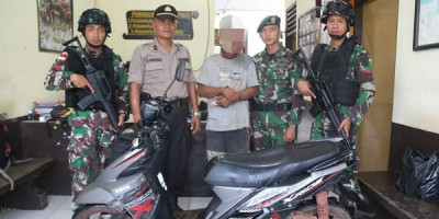 Satgas Pamtas RI-PNG Gagalkan Pencurian Sepeda Motor