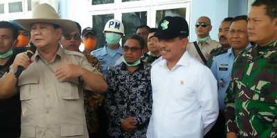 Prabowo ke Natuna untuk Pastikan Observasi Berjalan dengan Baik