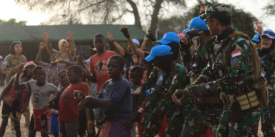 Pasukan Garuda Monusco Perkenalkan Kebudayaan Indonesia di Kongo