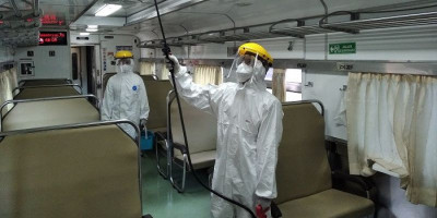 Pembersihan Kereta Api dari Virus Dilakukan 2 Tahap