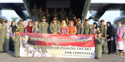 Hercules Jemput Alat Kesehatan ke Tiongkok