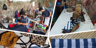 Husendro Bagikan Masker Gratis untuk yang Tidak Mampu Beli