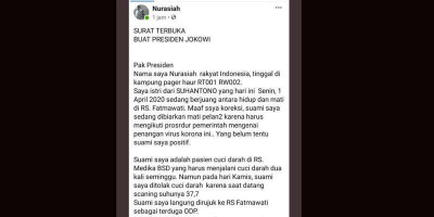 Curhat Pasien Diduga ODP Tidak Dapat Pelayanan Cuci Darah, Ini Jawaban Pemerintah