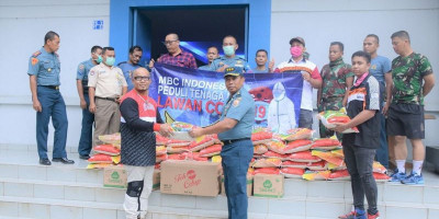 MBC Bantu Sembako untuk Tim Medis Satgas Covid-19 Lantamal III