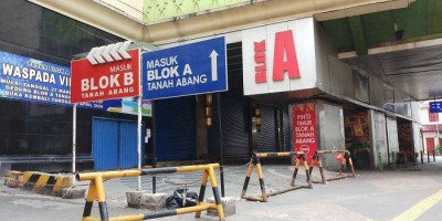 Pasar Tanah Abang Tetap Ditutup Hingga 19 April