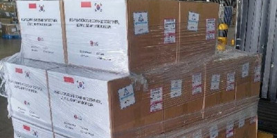 Bantuan 50.000 PCR Diagnostic Kit dari Korsel Tiba Minggu Sore