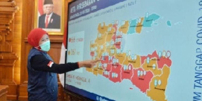 474 Kasus Covid-19 di Jatim: Surabaya Tertinggi di Jatim, Sampang dan Sumenep Hijau