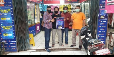Panduan Pencegahan Covid-19 Ditempel di 30 Ribu Konter Pulsa