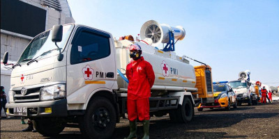 Sterilisasi Jakarta, Jusuf Kalla dan Anies Lepas Rombongan Penyemprot Disinfektan
