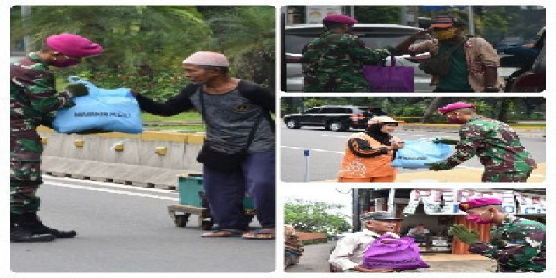 Prajurit Petarung Marinir Kembali Berbagi Kasih di Kota Jakarta