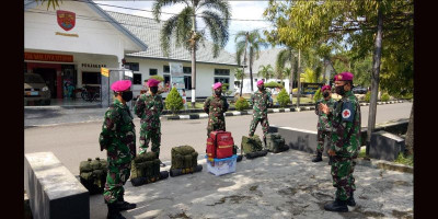 Danyonkes 2 Marinir Pimpin Langsung Prajurit Bertugas di RSD Wisma Atlet  