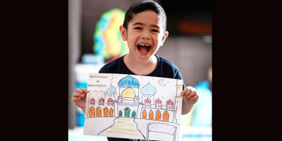 Gembiranya Anak Sulung Dude Herlino Sambut Bulan Ramadan