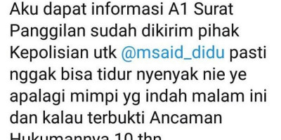 Info A1 dari Ruhut Sitompul: Polisi Sudah Layangkan Surat Panggilan untuk Said Didu