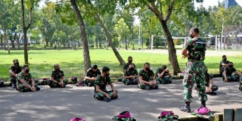 Yonif 1 Marinir Budayakan Cuci Tangan