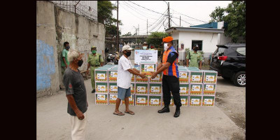 Peduli Covid-19, KAI Bagikan 900 Paket Sembako