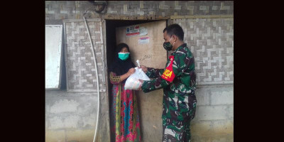 Alumni Secaba PK 4 TNI AD Peduli Warga Terdampak Covid-19 di Banten   