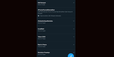 Duka Cita Sobat Ambyar Warnai Top Trending Twitter