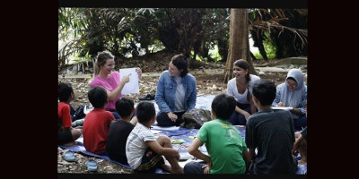 Kerinduan River Ranger Belajar Bareng Anak Didik