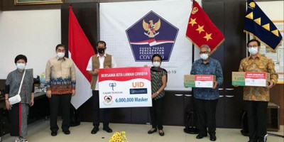 United in Diversity Serahkan 6 Juta Masker ke Gugus Tugas Covid-19