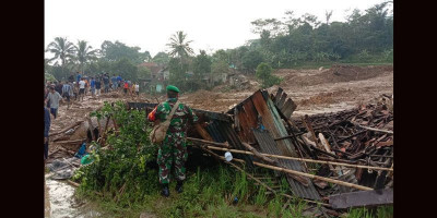 Korban Longsor di Bogor Belum Ditemukan 