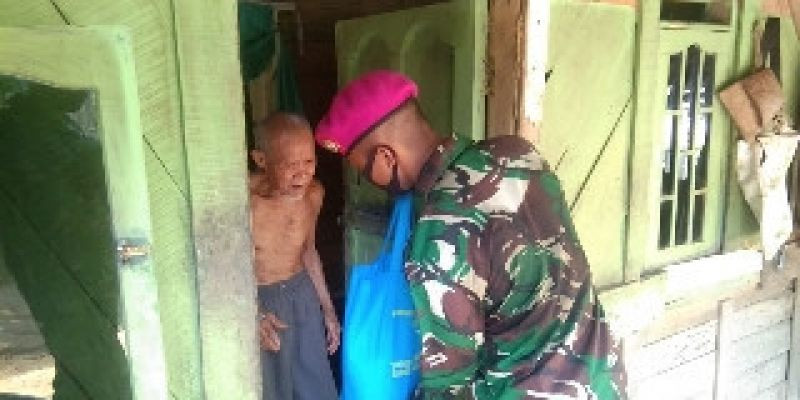 Keluarga Besar Yonif 9 Marinir Peduli dan Berbagi