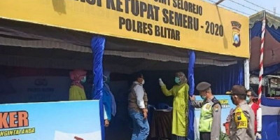 Jelang Lebaran, Pengamanan Perbatasan Kabupaten Blitar Lebih Ketat