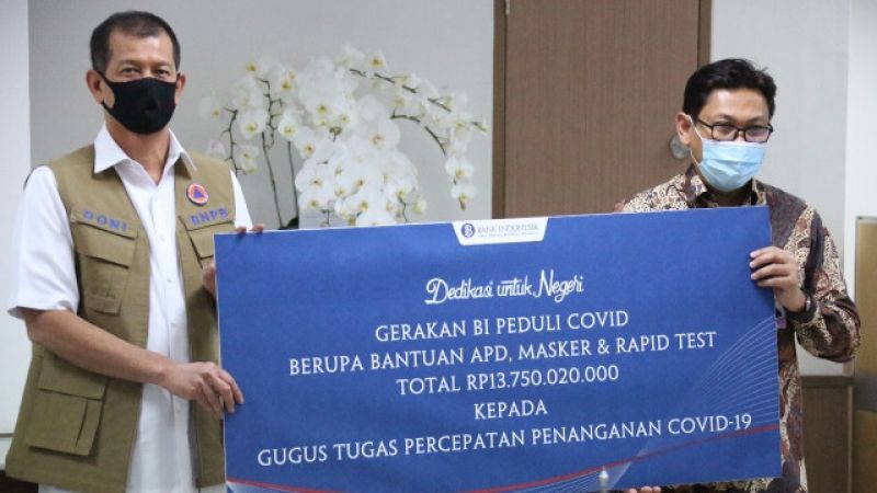 Bank Indonesia Donasikan Alat Kesehatan Penanganan Covid-19 Melalui Gugus 
