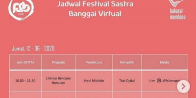 Festival Sastra Banggai 2020, Menelisik Pandemi Corona