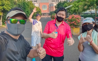 Kawasan Mal Kelapa Gading Mulai Dipenuhi Warga untuk Berolahraga