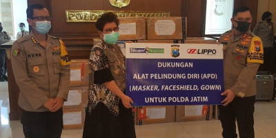 Donasi APD dari Lippo untuk Polda Jawa Timur