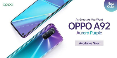 Terinspirasi Fenomena Alam, OPPO Hadirkan A92 Aurora Purple