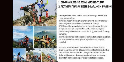 Menerabas Gunung Sumbing, Pebalap Nasional Minta Maaf 