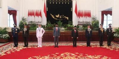 Pelantikan 750 Perwira TNI-Polri