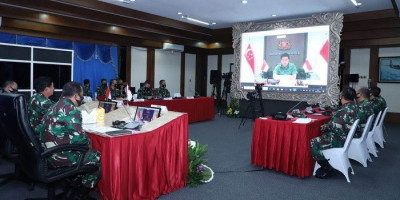 TNI dan Tentara Singapura Bahas Latihan dan Kerja Sama Militer