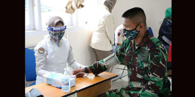 Sambut Hari Bakti ke-73 TNI AU, Lanud Silas Papare Gelar Donor Darah
