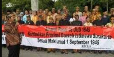 Melangkah Kembali Kota Surakarta Menjadi Daerah Istimewa Surakarta