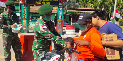 TNI Gelar Razia Masker di Jayapura