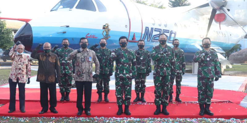 Resmikan Monumen Pesawat N250 Gatotkaca, Ini Kata Panglima TNI