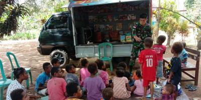 Perpustakaan Keliling di Perbatasan