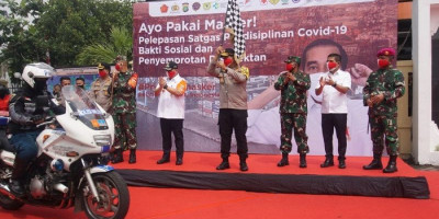 Penandatanganan Deklarasi Priok Bermasker, Kerja Bersama Hadapi Pandemi 