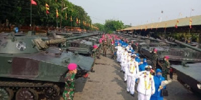 Tradisi Pelepasan Prajurit Yontankfib 1 Marinir