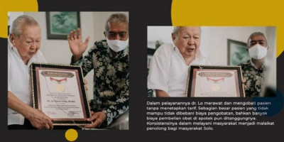 Lo Siaw Ging, Dokternya Wong Cilik di Magelang Dianugerahi Penghargaan MURI