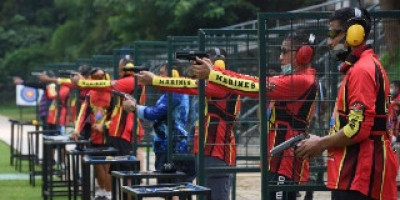 Uji Kemampuan, Perwira Marinir Latihan Menembak