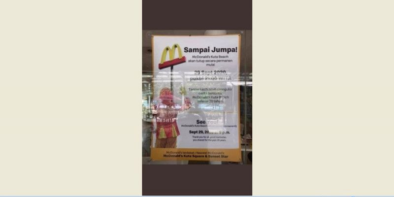 Benarkah McDonald's Kuta Beach Tutup Permanen? 