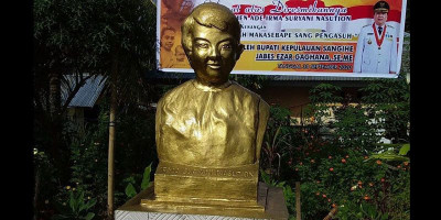 Monumen Ade Irma Nasution Berdiri di Kepulauan Sangihe